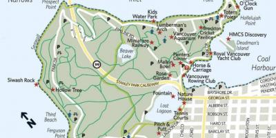 Mapa lumberman arch stanley park