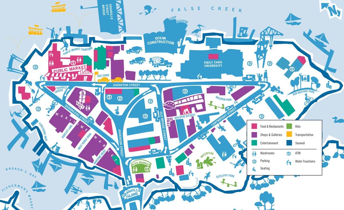 Mapa radnju vankuveru