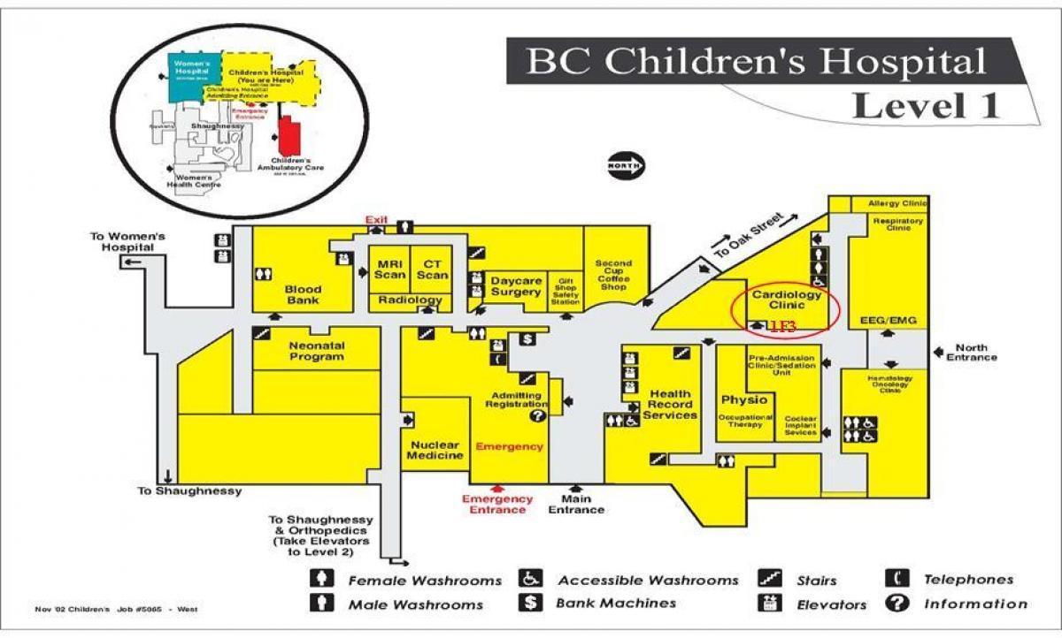 mapa pre hrista dječju bolnicu
