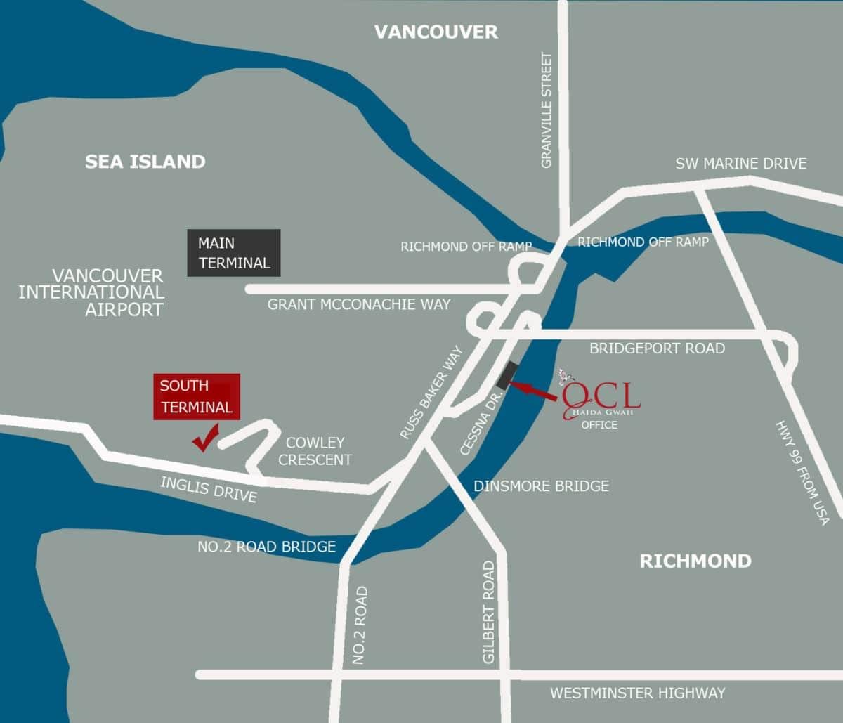 Karta za vancouver aerodrom