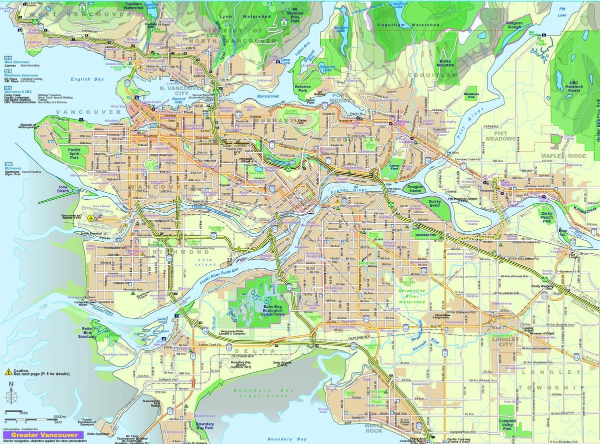 Karta za vancouver put