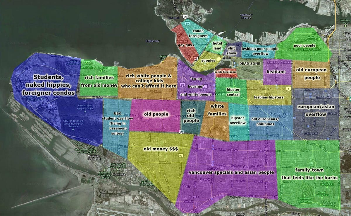 karta za vancouver i okoline