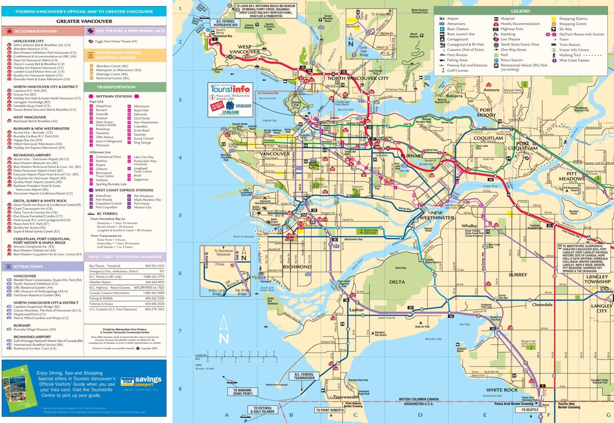 mapa veće vankuveru prije nove ere