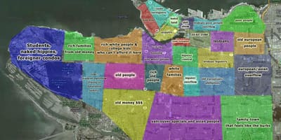 Karta za vancouver i okoline
