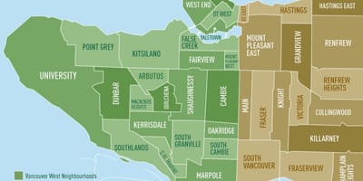 Karta za vancouver susjedstvu